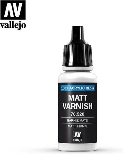 Vallejo Hobbyverf Acrylverf - 70520 Varnish - Matt - Acryl Verf flesje - 17 ml