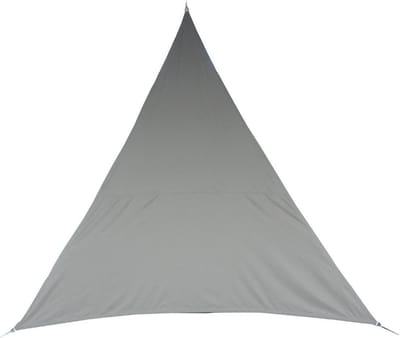 Premium kwaliteit schaduwdoek/zonnescherm Shae driehoek beige - 4 x 4 x 4 meter - Terras/tuin zonwering