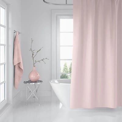 Douchegordijn Pink 180x200 cm - Badkamer Gordijn - Waterdicht - Sneldrogend en Anti Schimmel -Wasbaar en Duurzaam - Roze