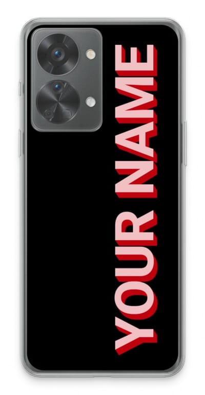 Gepersonaliseerd - Case Company® - Hoesje geschikt voor OnePlus Nord 2T hoesje - Namecase - Soft Cover Telefoonhoesje - Bescherming aan alle Kanten en Schermrand