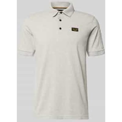 slim fit poloshirt met logopatch