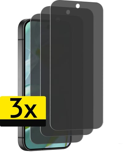 Screenprotector - Geschikt voor Google Pixel 10 - 3 Stuks - Privacy Filter - Beschermglas - Gehard Glas - Tempered Glass - Screen Protector