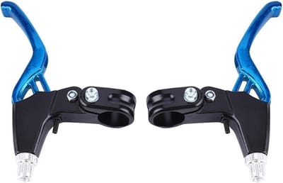 Mountainbike Remhendel Set van Aluminium, 22mm Handremhendels voor Fietsen, 1 Paar (Blauw)