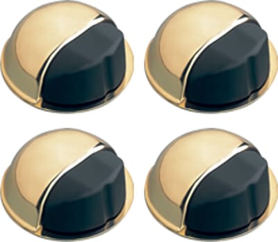 AMIG Deurstopper/deurbuffer - 4x - D50mm - zelfklevend - goud