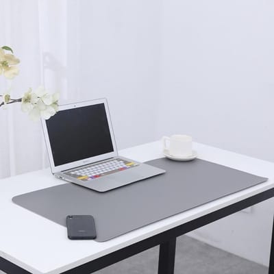 LIVIA HOME- Bureauonderlegger Lederen - Antislip - Multifunctioneel - Kantoor - Laptop - 60 x 30 cm - Duurzaam PU-leer - Bureaumat