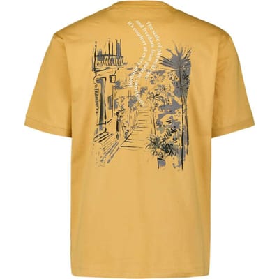 No Excess T-shirt crewneck melange placed pri yellow