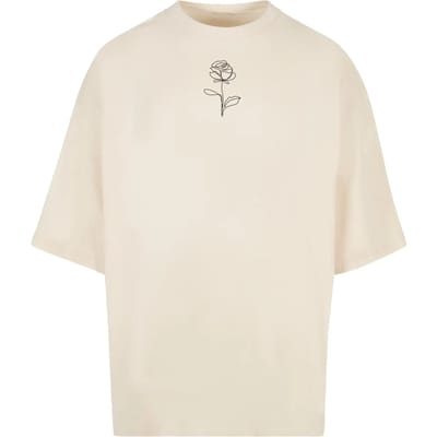 Merchcode - Spring Rose Huge Heren Tshirt - L - Gebroken wit