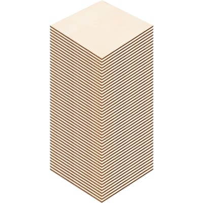 50 Pièces Bricolage Feuille de Bois Artisanat Accessoire de Dessin pour Enfants Artisanat Fait Main pour Noël(10 CM(50 PCs) ) white