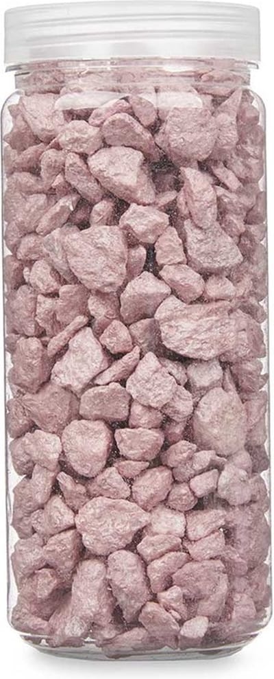 Giftdecor decoratie stenen/steentjes/kiezels - lichtroze - 10-20 mm steentjes - potje 700 gram - Aquarium en vazen vulling