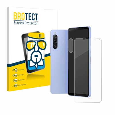 Screenprotector voor Sony Xperia 10 V (Voor+Camera) Beschermglas transparant