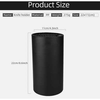 Messenhouder Multifunctionele Keukengerei Standaard Messenblok PP Bestek Afdruiprek Opbergdoos Lepel Vork Keuken Organizer Rek black