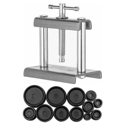 Dailygoods - Watch Press Tool Set - Horloge Reparatie Set - Sterk en Duurzaam - Geschikt voor de meeste Horloges - Horloge Opener - Inclusief 12 Fitti...