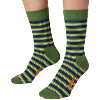 Happy Socks Mini Stripe Sock (1-pack) - unisex sokken - donkergroen - unisex sokken - donkergroen - Unisex - Maat: 41 - 46