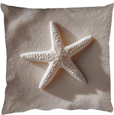 Sierkussens - Kussentjes Woonkamer - 50x50 cm - Strand - Zeester - Zand - Beige