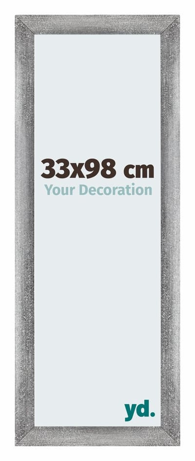 Your Decoration - Puzzellijst 33x98 cm - Grijs Geveegd - Puzzellijst 500-1000 stukjes - MDF Fotolijst - Mura