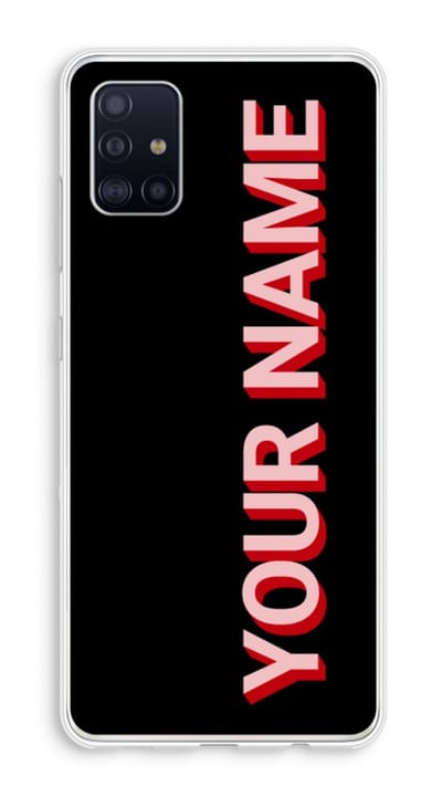 Gepersonaliseerd - Case Company® - Hoesje geschikt voor Samsung Galaxy A51 4G hoesje - Namecase - Soft Cover Telefoonhoesje - Bescherming aan alle Kanten en Schermrand