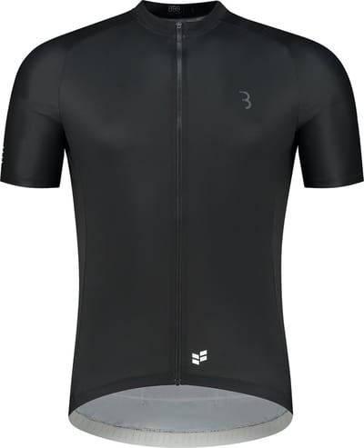 BBB Cycling ComfortFit R - Duurzaam Fietsshirt Heren Korte Mouw - 15-25 °C - Ademend MTB en Wielrenshirt - 3 Achterzakken - Zwart