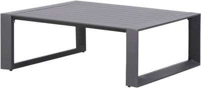 Salontafel Vierkant - Tuinstafel - Buiten Zitten - Stevig Ontwerp - 965 x 97 cm - Grafiet