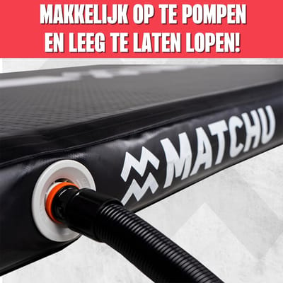 Airtrack - Gymnastiekmat - PVC - Opblaasbaar - Inclusief Elektrische Pomp - Voor Gymnastiek en Acrobatiek