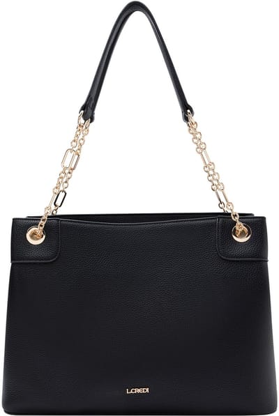 L.CREDI Petrona Shopper Tas 37 cm - 11 L - schwarz