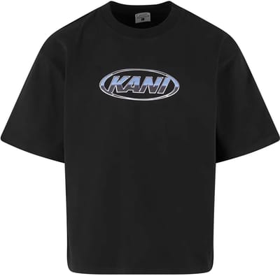 Karl Kani Chrome Logo Crop T-shirt Met Korte Mouwen Zwart S Man