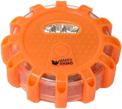 Happy Rhino - Waarschuwings Disk Oranje - Auto accessoires - 144g - 10 x 10 x 3.5 cm