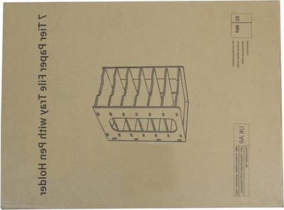 7-laagse Paper Tray met Penhouder voor Kantoor, A4 Document Organizer en Bureau Tidy, Ideaal voor Thuis en Schoolgebruik