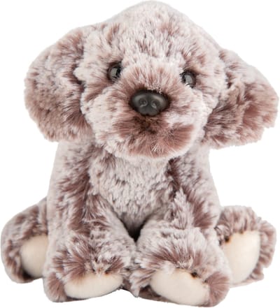 Knuffel Cockerpoo hond - 13 cm - pluche - knuffelhond - knuffeldieren - Speelgoed knuffelbeesten - Honden soorten