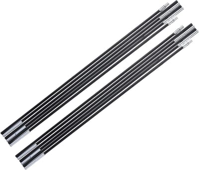 Tentstokken Set - Luifel Frame - Kamperen Buiten - Vouwbaar Lichtgewicht - 330 cm Lengte - Zwart