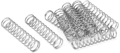 Compressie Veren - Drukveren Metaal - Mechanische Toepassingen - Roestvrij Staal - 10 stuks - Zilverkleurig