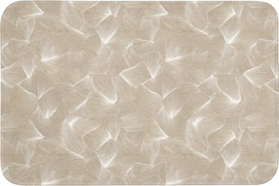 Badmat 90x60 cm - Antislip - Organisch - Textuur - Beige - Badmatten voor badkamer - Badkamermat - Douchemat - Badkamer mat