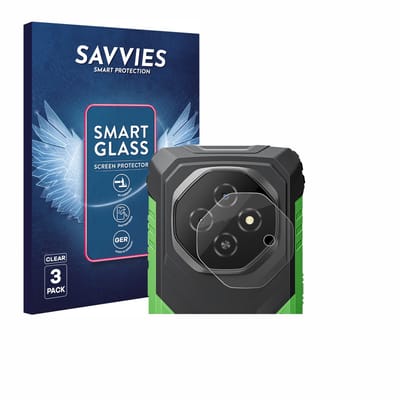 3 Stuks Savvies Screenprotector - geschikt voor Blackview Fort 1 (ALLEEN Camera Lens) - beschermfolie glas transparant