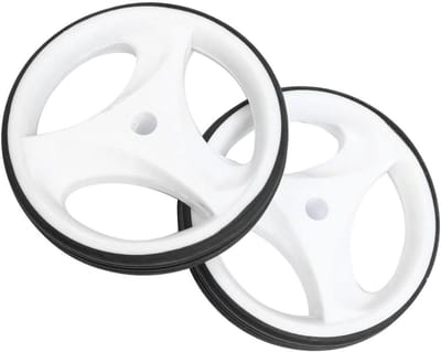 Hulpwiel Kinderfiets - Zijwieltjes Fiets - Balans Oefenen - Knipperende Wielen - 11cm - Wit