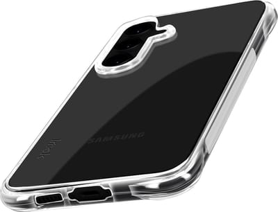 iMak, Geval Geschikt voor Samsung Galaxy S24 FE Silicone Schokbestendig Munten Bumper, Transparant