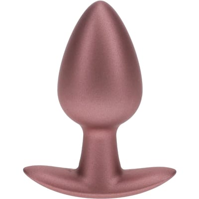 Ouch! Gladde Siliconen Buttplug 3.4 cm - Rose Goud