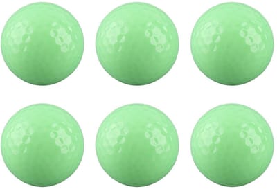 Dailygoods - Night Golf Balls - Fluorescerende Glow Golfballen - Duurzaam en Helder - Geen Batterijen Nodig - 6 Stuks - Ideaal voor Nachtgolf