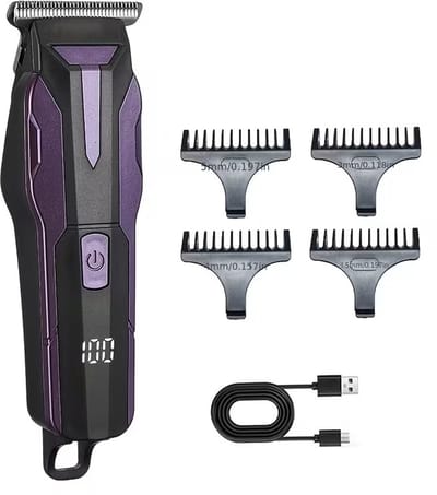 FEIYBA Scheerapparaat - Usb Oplaadbare Tondeuse - Lichaamshaar + Baardtrimmer - Krachtige Compacte Tondeuse - Kleur: Paars
