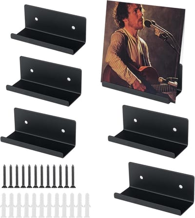 6 Stuks Vinylplaten Wandhouder voor Grammofoonplaten en Fotolijsten