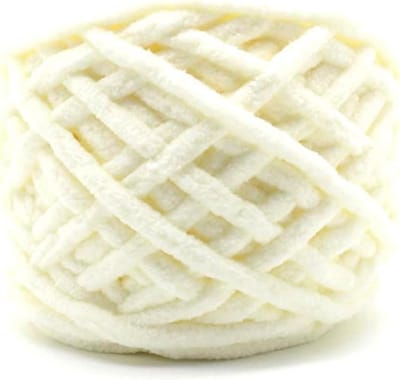 Breigaren Katoen - Grof Garen - Hand Breien - Extra Zacht - 100 Gram - Wit