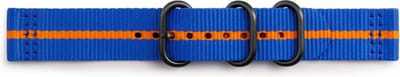 Samsung Nylon bandje - Samsung Gear Sport - blauw/oranje