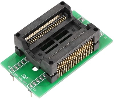 By shayne - PSOP44 Chip-programmeer-adapter - DIP44 en SOIC44 - Herbruikbare verpakking - Compact formaat - Hoogwaardige socket converter - Ideaal vo.