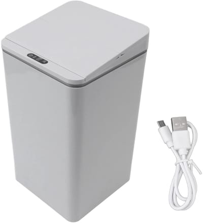 Dailygoods - Automatische Prullenbak - Touchless Afvalbak - Slimme Bewegingssensor - Wit - 9L Capaciteit - Voor Slaapkamer en Kantoor - Inductiemodus