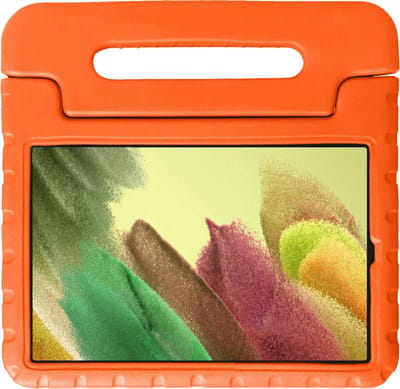 Hoesje - Geschikt voor Samsung Galaxy Tab A7 Lite - Kinderhoes Shockproof Bumper - Kidsproof Case - Tablet Hoes - Kinder Hoes Cover - Oranje