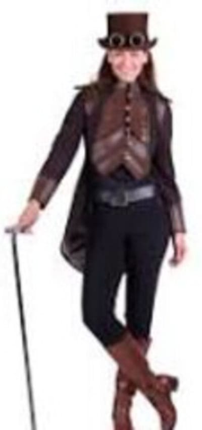 Jas dame steampunk Eulalia, bruin