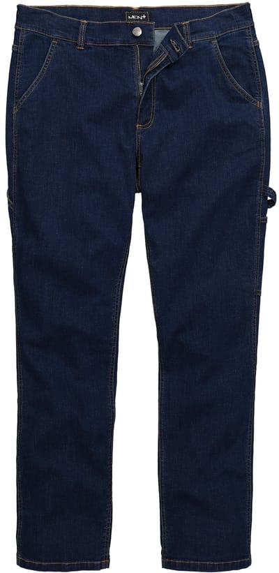 Men Plus - Heren - Workwear-jeans denim Regular Fit 5-pocket - Donkerblauw denim - Maat 70
