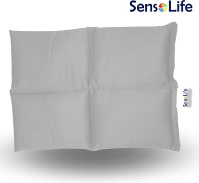 Verzwaringskussen 30 x 40 cm - grijs - 4 kg - Verzwaarde schootkussen - ideaal maat, hulpmiddel voor school en sensorische integratietherapie