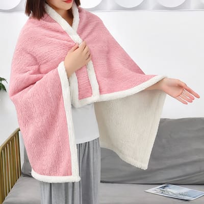 Multifunctionele warme Sjaal - Warme deken - Zacht en Lichtgewicht - Comfortabel en Ademend - Geschikt voor Dagelijks Gebruik - Ideaal voor Warme Sjaals en Dekens voor Vrouwen en Meisjes thuis（Rood）