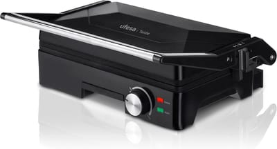 Contact Grill - Sandwich Toaster - Snelle Maaltijden - 180 Graden Opening - 27x17cm Platen - Zwart