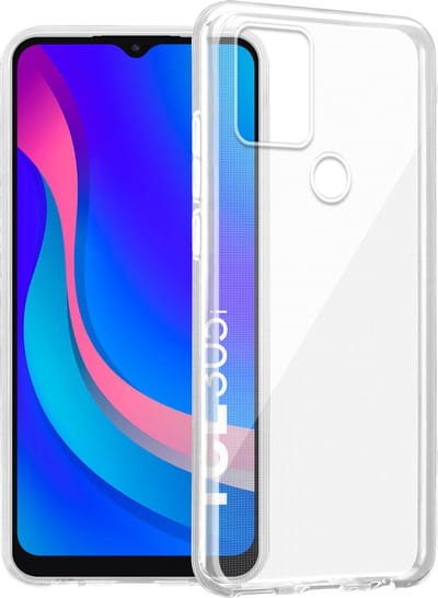 Cadorabo Hoesje geschikt voor TCL 305i in VOLLEDIG TRANSPARANT - Beschermhoes gemaakt van flexibel TPU Silicone Case Cover