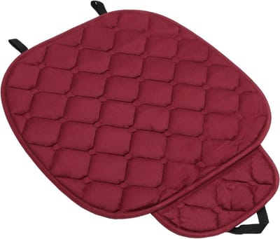 Comfortabele Autostoel Kussen 50.5x59.5cm - Bescherming voor Autostoelen, Antislip en Plush in Wijnrood